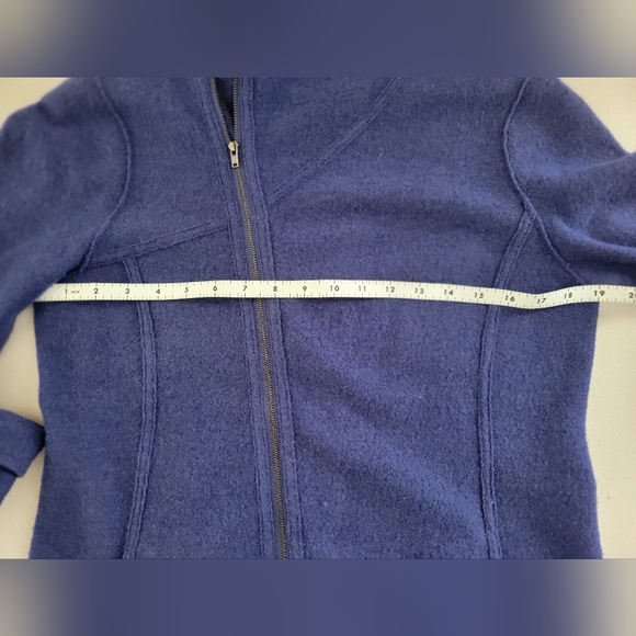 EILEEN FISHER Cobalt Blue Merino Wool Jacket - Size Petite Small - Picture 4 of 6